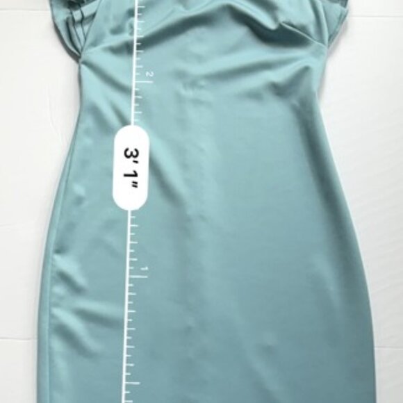 Tommy Hilfiger Women’s Sky Blue Flutter Sleeve Scuba Dress – Size 6 - Picture 5 of 6